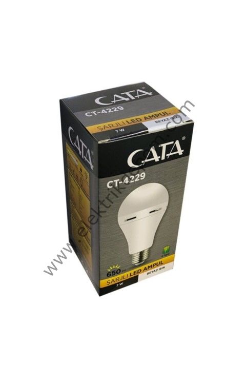 CATA 9W ŞARJLI LED AMPUL / 6400K / 830LM / CT-4229