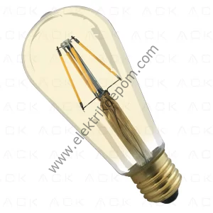 ACK 4 W LED RUSTİK AMPUL - ST64 - E27 - 2200K