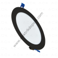ACK 20 W PANEL LED - 6500K - YUVARLAK - SİYAH KASA - SIVA ALTI