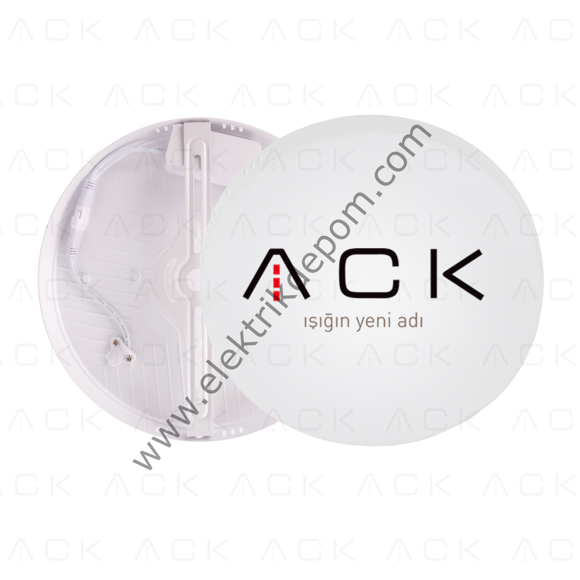 ACK 36W SIVA ÜSTÜ ÇERÇEVESİZ PANEL LED - 6500K - 3600LM