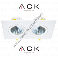 ACK 2X30 W İKİLİ ALÜMİNYUM LED SPOT / 4000K / 7980LM