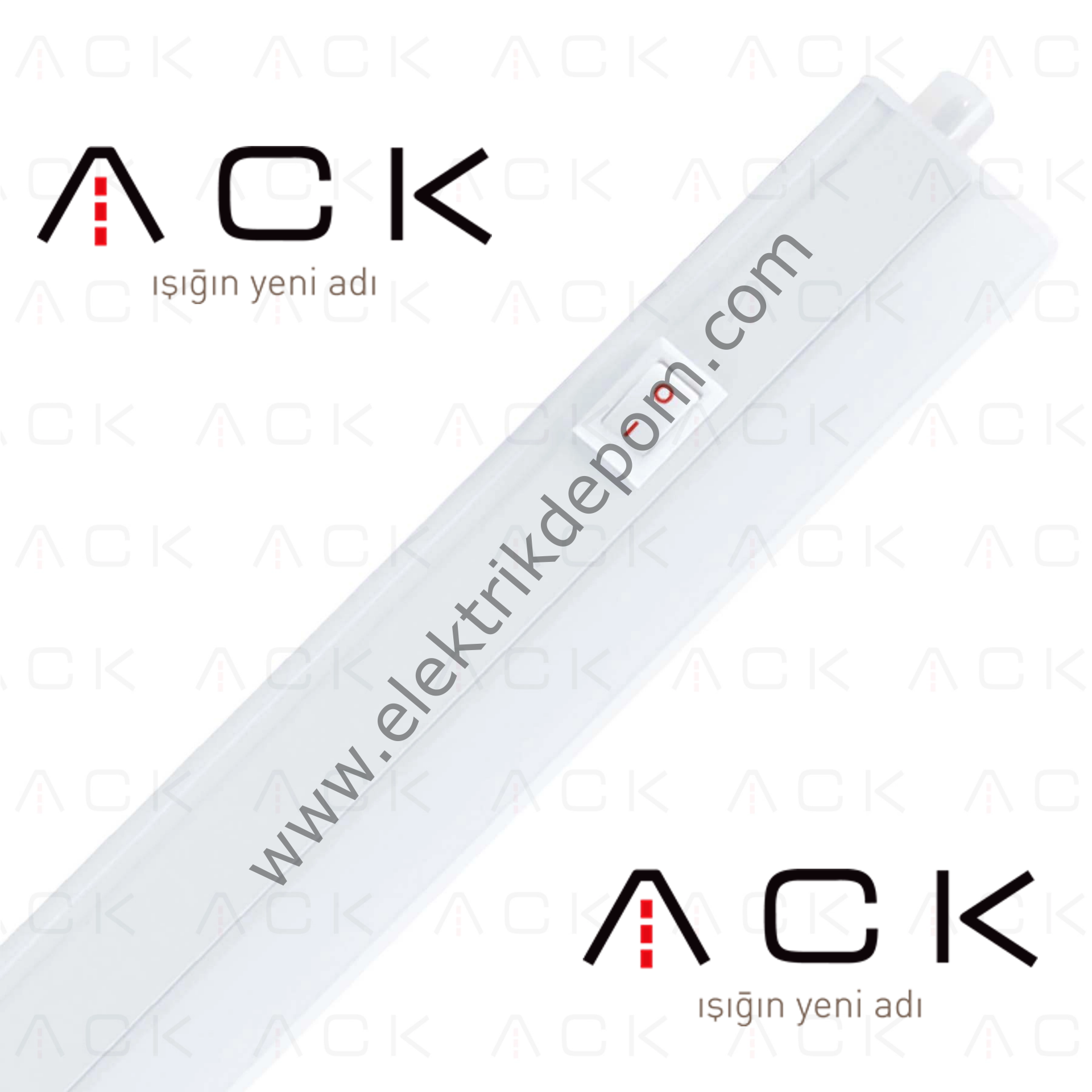 ACK 7.5W T5 543 mm Merkür LED Bant Armatür 3000K