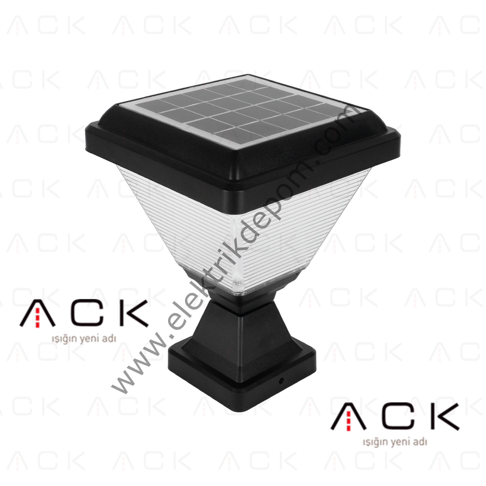 ACK Solar LED Bahçe Armatürü 3000K