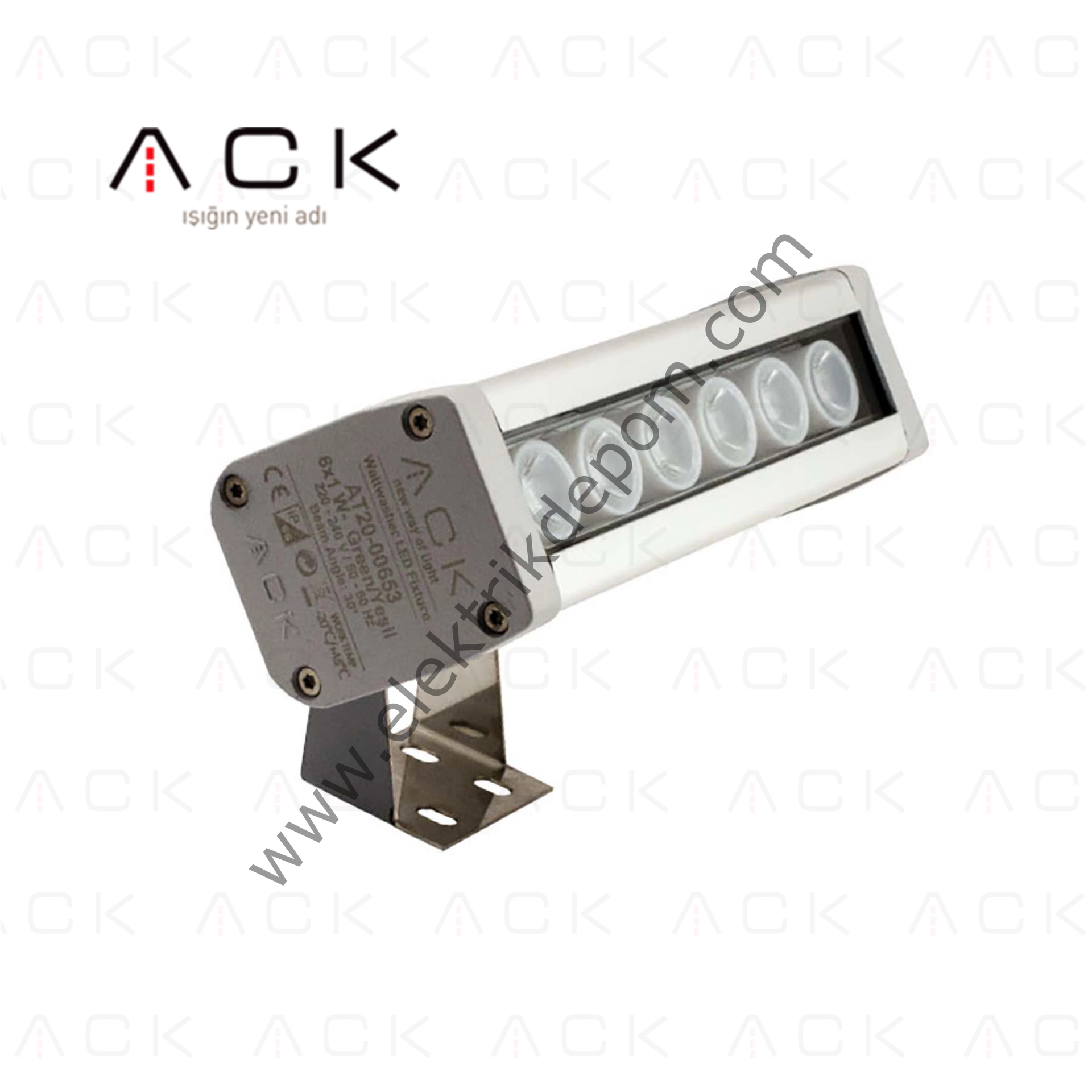 ACK 6W LED Wallwasher 18cm