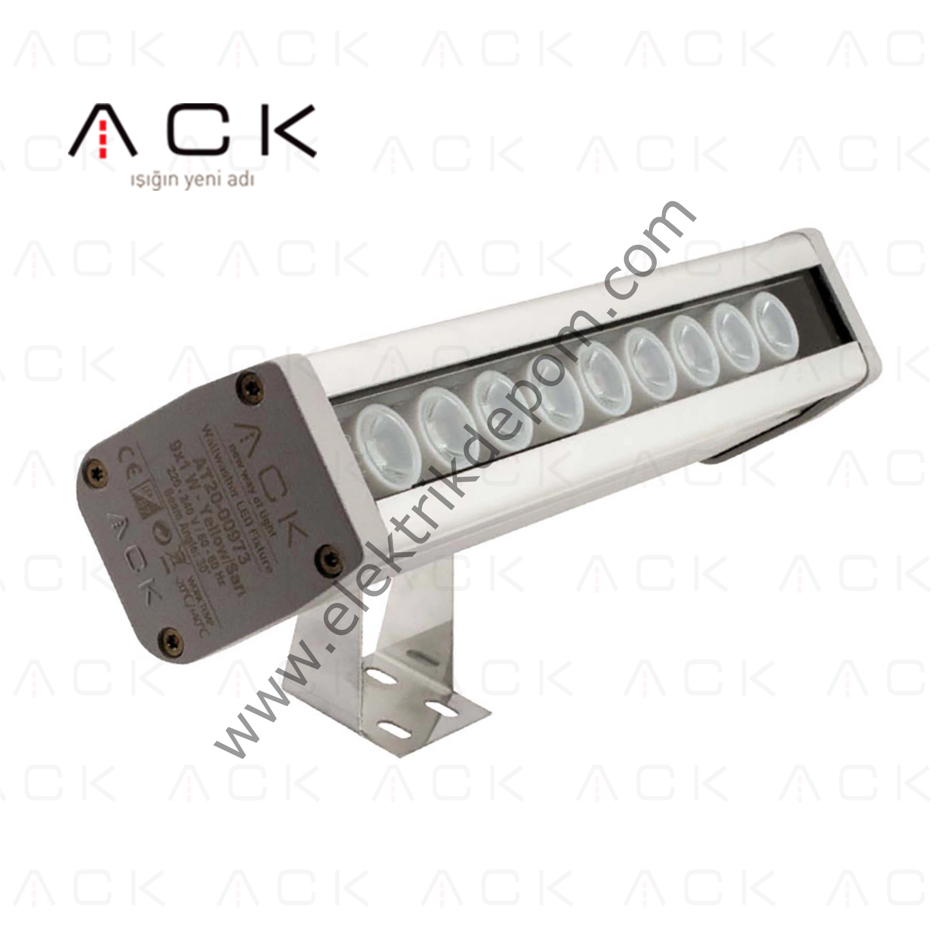 ACK 9W LED Wallwasher 27.6cm