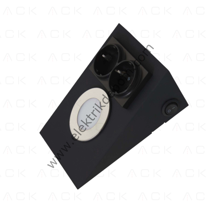 ACK Prizli LED Tezgah Altı Armatürü – Siyah 3000k