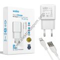 WEKO WK-21437 IP 2.1 AMPER ŞARJ BAŞLIK ADAPTÖRÜ + LIGHTNING KABLO (NO:3)