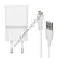 WEKO WK-21434 S6 2.1 AMPER ŞARJ BAŞLIK ADAPTÖRÜ + MICRO USB KABLO(NO:3)