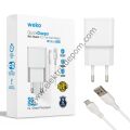 WEKO WK-21434 S6 2.1 AMPER ŞARJ BAŞLIK ADAPTÖRÜ + MICRO USB KABLO(NO:3)