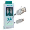 POWERMASTER METAL YAYLI IPHONE LIGHTNING 1 METRE USB DATA VE ŞARJ KABLOSU