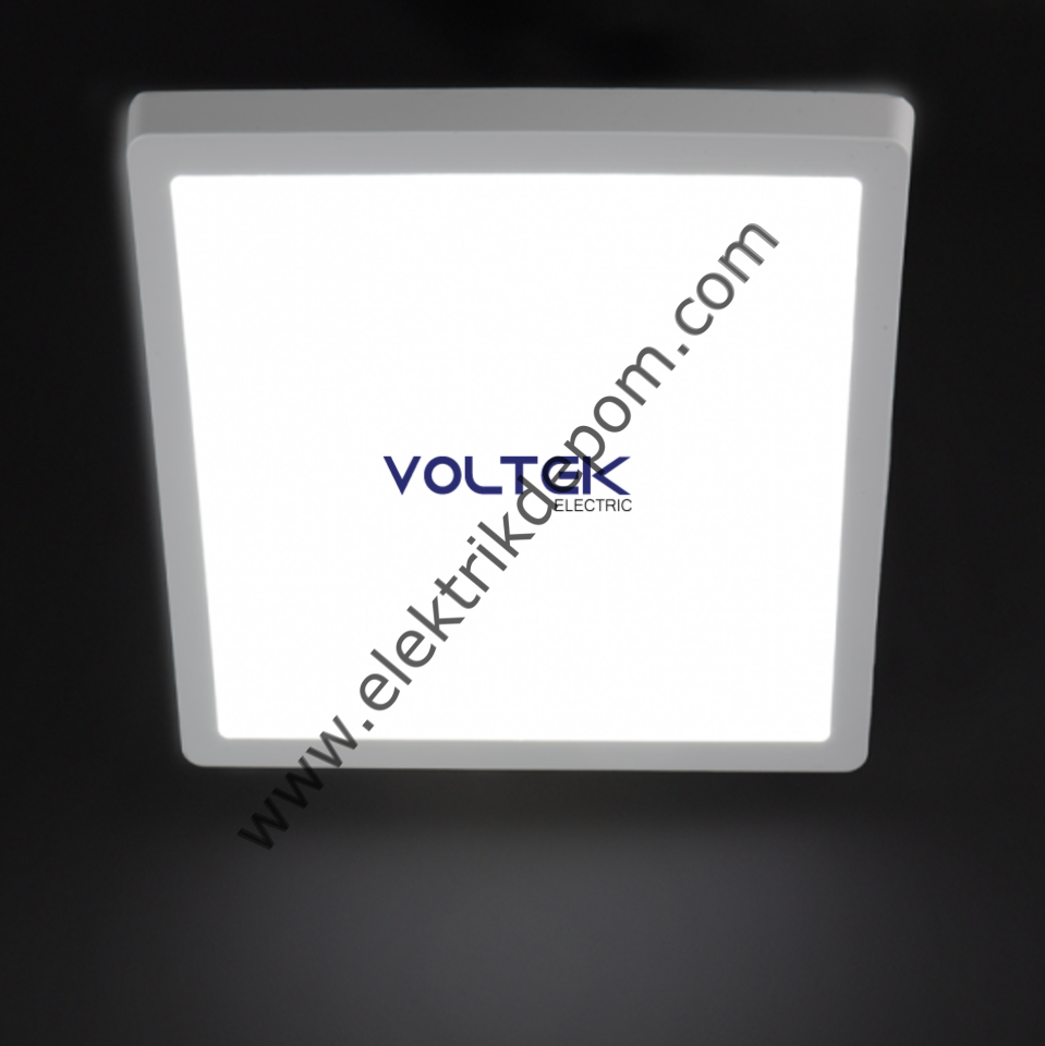 VOLTEK 18 W SIVA ÜSTÜ LED PANEL - KARE / 6500K