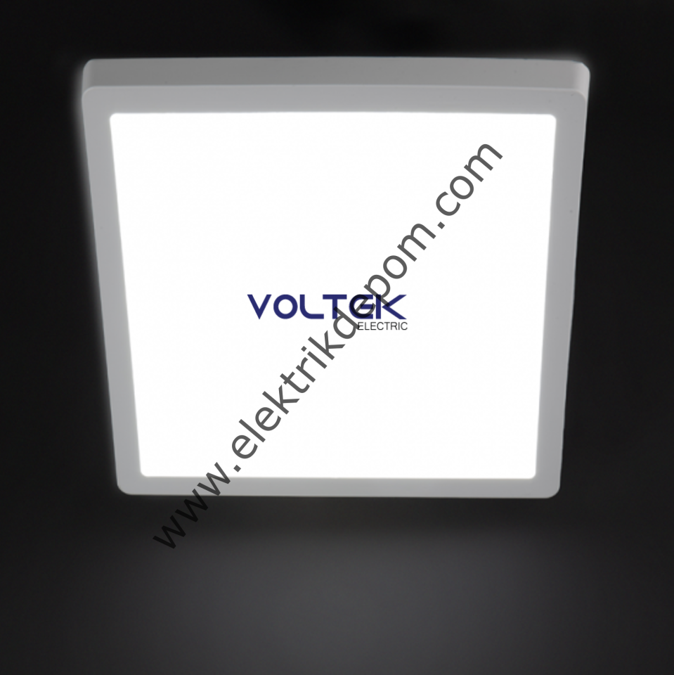 VOLTEK 24 W SIVA ÜSTÜ LED PANEL - KARE / 6500K