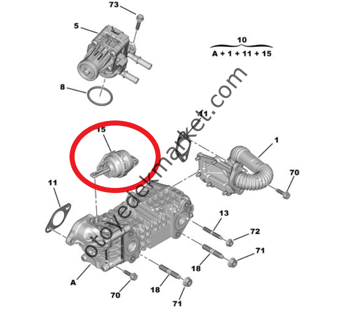 Opel Combo (2019-2022) 1.5 Dizel Egr By Pass Aksiyoneri / Motoru (Orijinal)