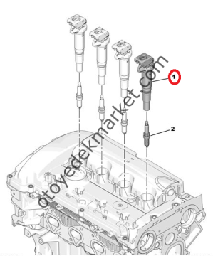 Peugeot RCZ (2010-2015) 1.6 THP Benzinli Ateşleme Bobini (Bosch)