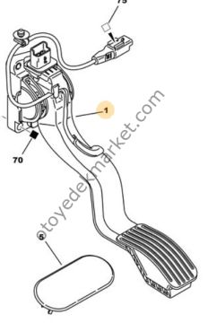 Peugeot 307 (2002-2008) Gaz Pedalı Elektronik (İthal)