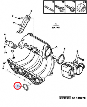 PEUGEOT 106 1,4 EMME MANİFOLD CONTA (İTHAL)