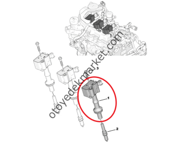 Citroen C3 (2017-2024) 1.2 Turbo Benzinli Ateşleme Bobini (Orijinal)