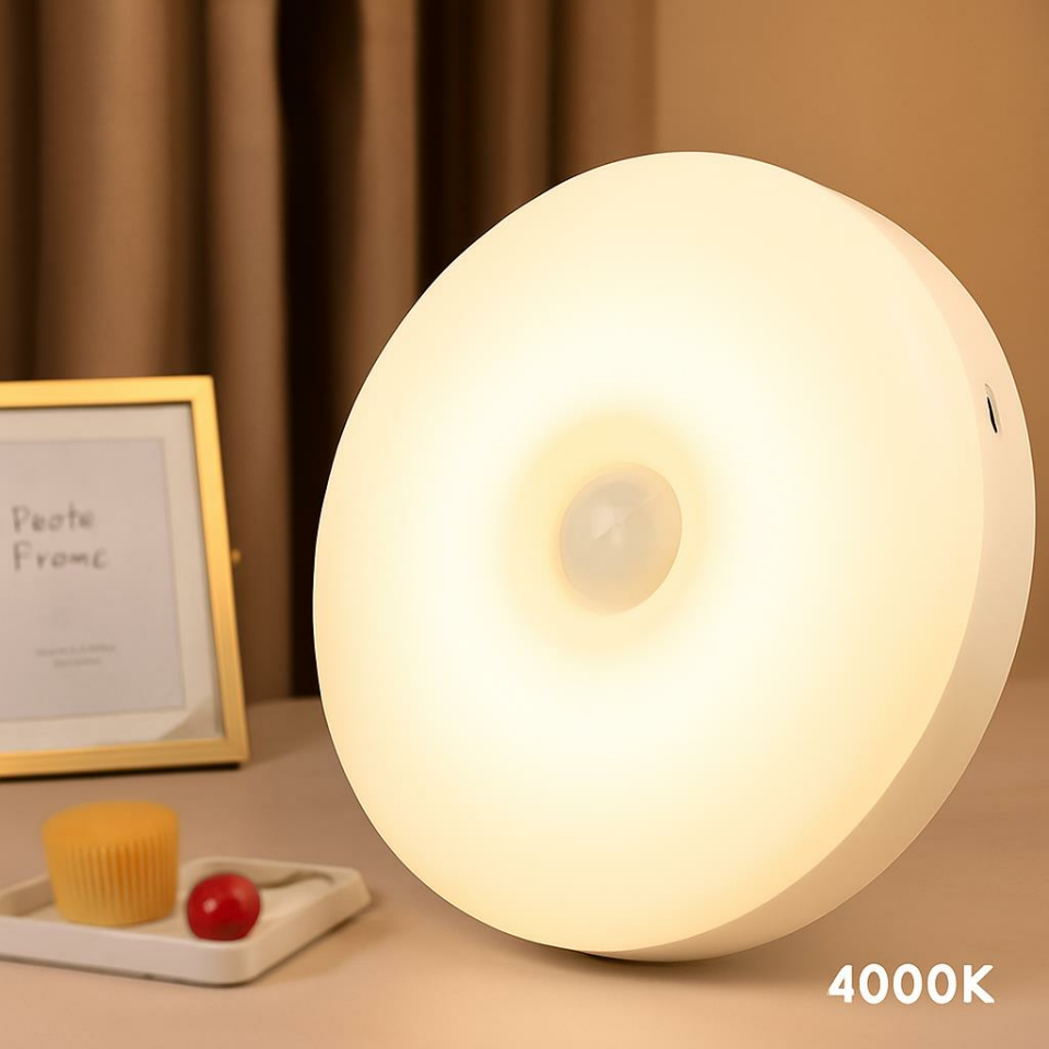 CATA CT-5180 USB Şarjlı Kablosuz Mıknatıslı Sensörlü LED Dolap ve Merdiven Lambası – 4000K Natural Beyaz Işık