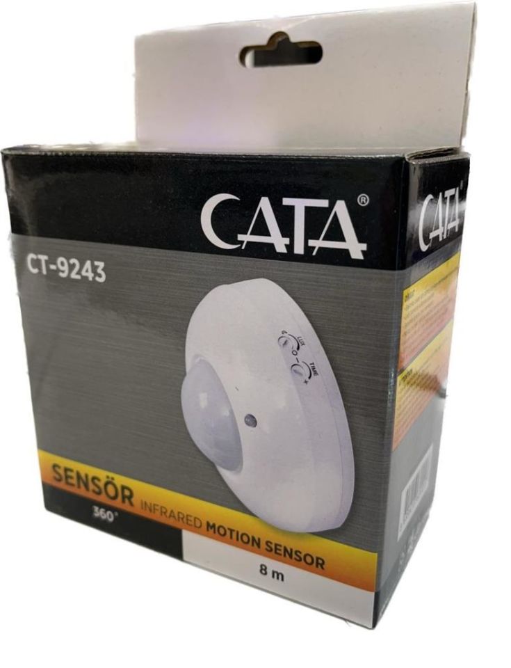 CATA 360 Derece Hareket Sensörü Tavan Tipi CT-9243 Hareket Algılayıcı