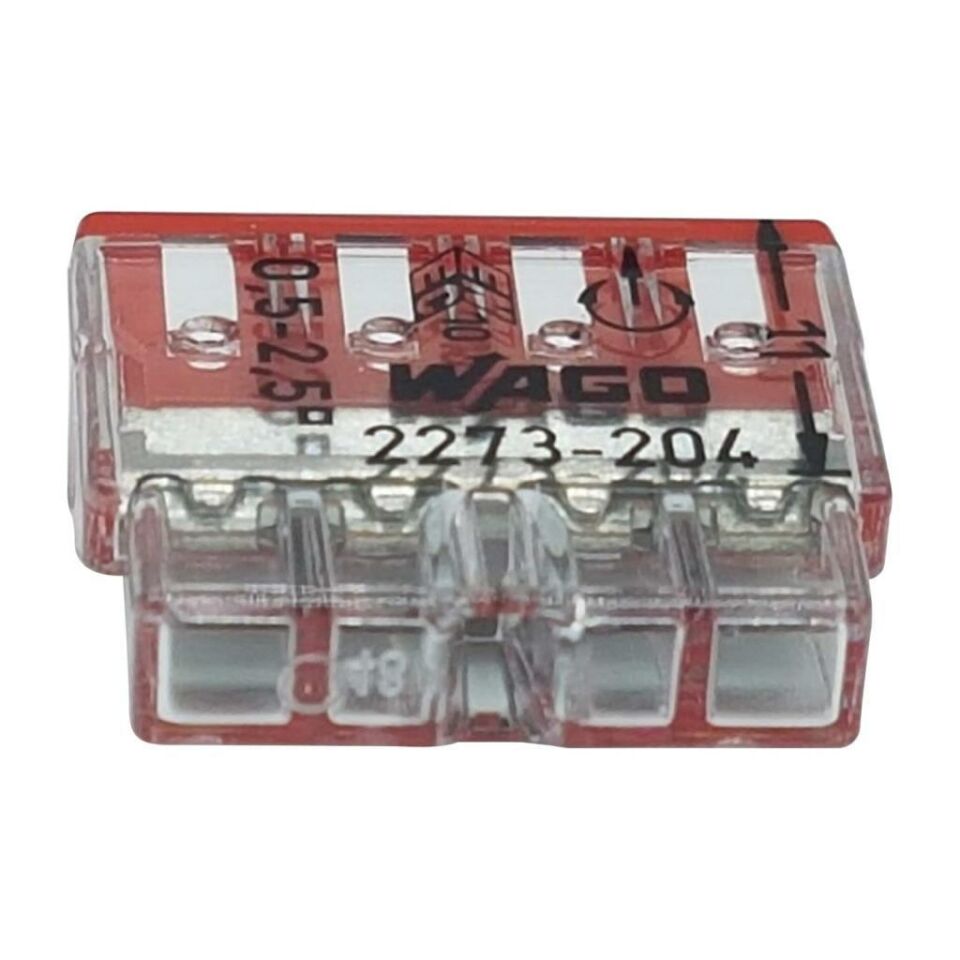 Wago 4x2,5 mm Buat İçi Klemens 100 Adet  2273-204