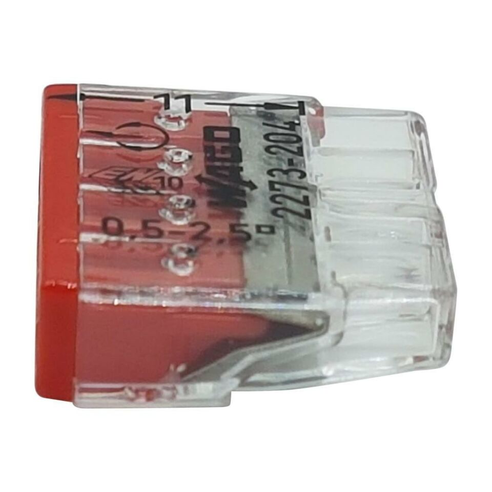 Wago 4x2,5 mm Buat İçi Klemens 100 Adet  2273-204