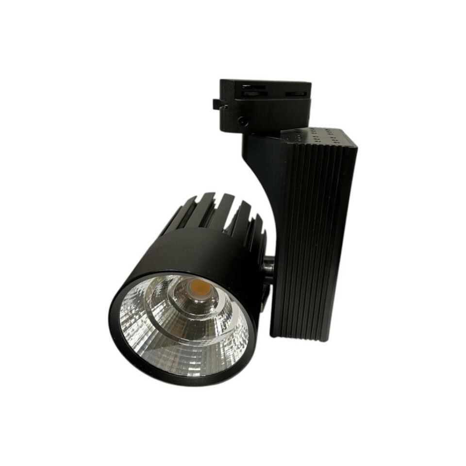 40 Watt Ledli Ray Spot Siyah Kasa Beyaz Işık  6500K