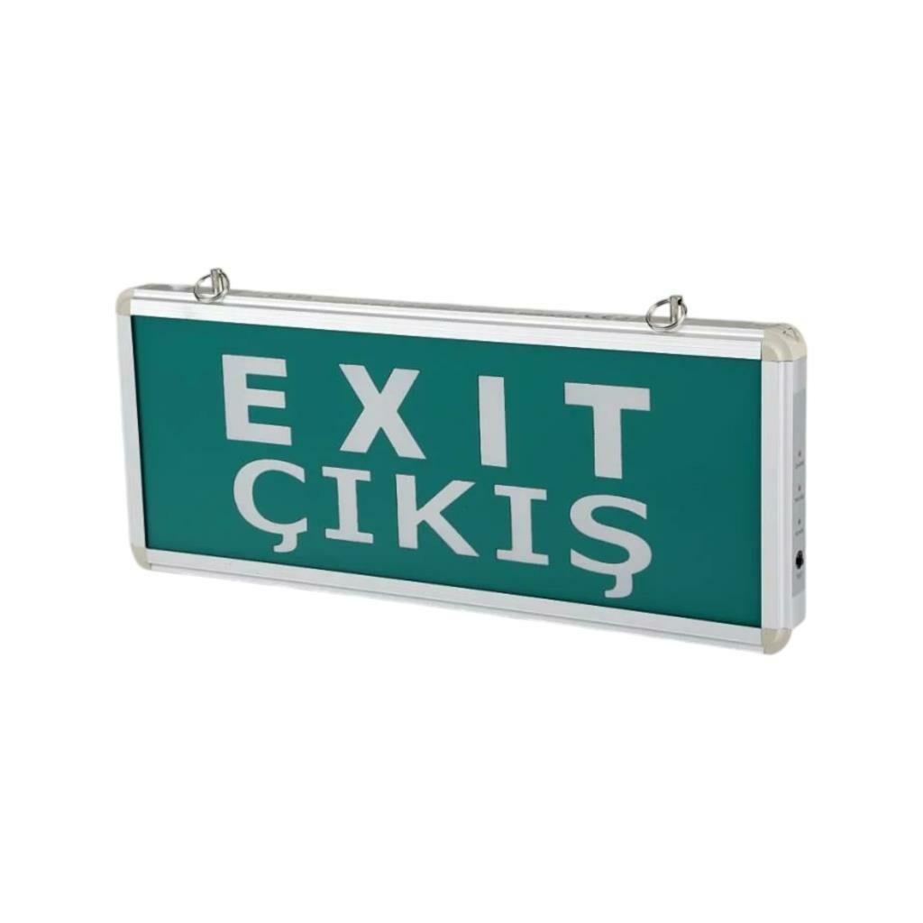CATA 9175 Exıt Acil Çıkış Yönlendirme Armatürü Çift Yönlü Ledli Şarjlı