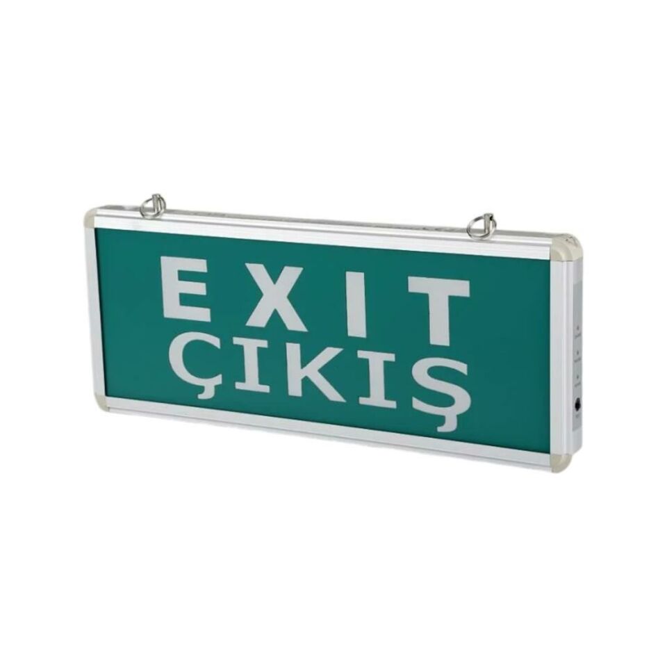 CATA 9175 Exıt Acil Çıkış Yönlendirme Armatürü Çift Yönlü Ledli Şarjlı