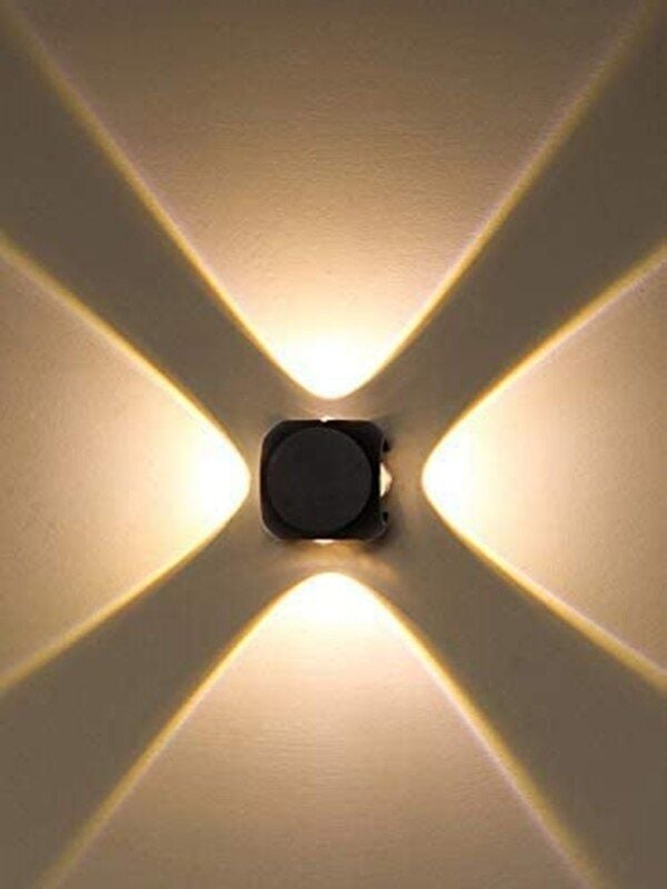 Cata Star Led Aplik Modern Luxury Aydınlatma Dört Yönlü Led Aplik Bahçe  Duvar Aydınlatma CT-8012