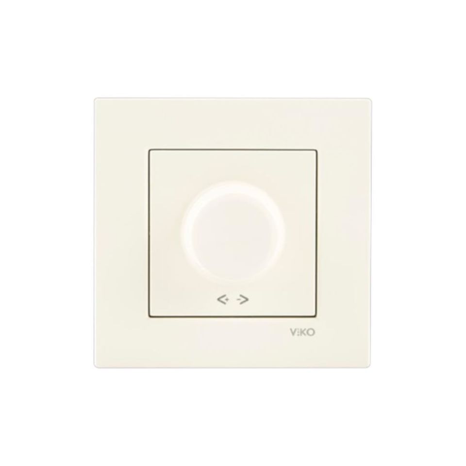 Viko Karre Krem Rotatif Dimmer 600 W Çerçeve Dahil