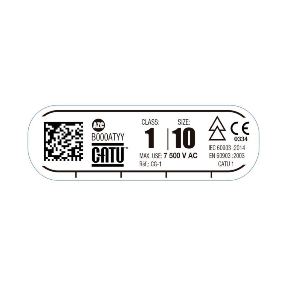 Catu Class 1 İzole Elektrikçi Eldiveni 7500V AC Test 10000V DC – Yüksek Voltaj Elektriksel Koruma Eldiveni