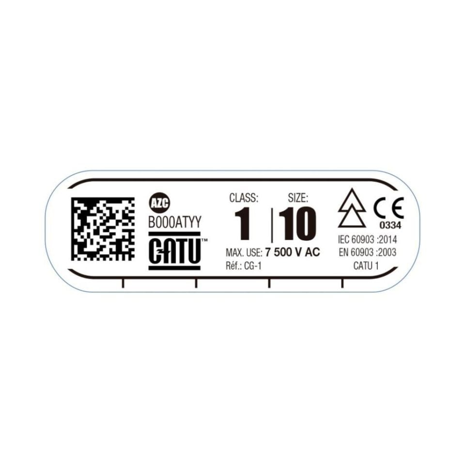 Catu Class 1 İzole Elektrikçi Eldiveni 7500V AC Test 10000V DC – Yüksek Voltaj Elektriksel Koruma Eldiveni