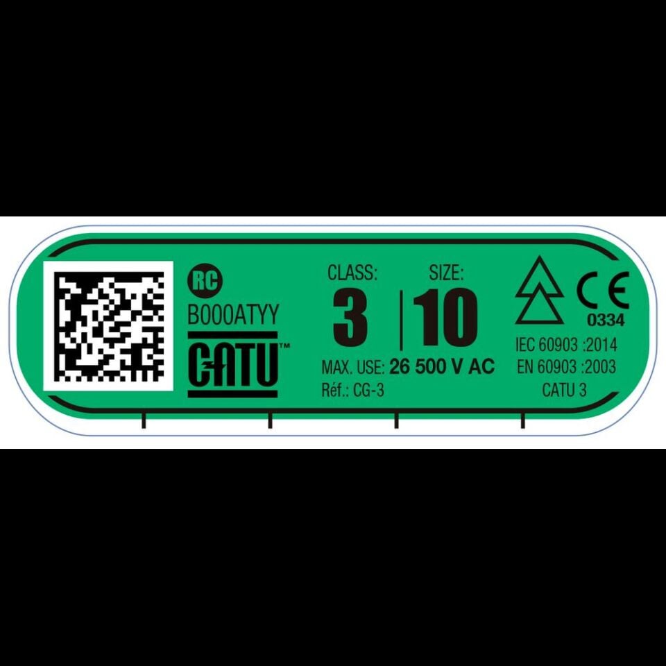 Catu Class 3 İzole Elektrikçi Eldiveni 26500V AC Test 30000V DC – Ultra Yüksek Gerilim Elektriksel Koruma Eldiveni
