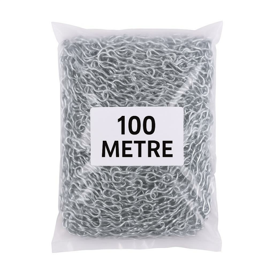 Çetsan FZ.1925 Floresan Askı Zinciri – 100 Metre, Tavana Montaj İçin Dayanıklı Metal Zincir