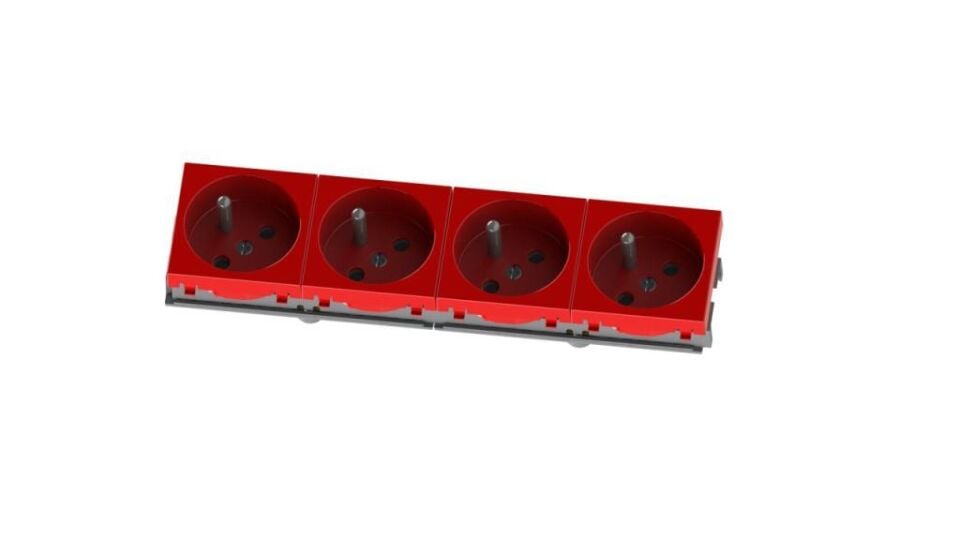 Ne-Ad 45x45 mm 4'lü Ups Kanal Prizi 2007-4