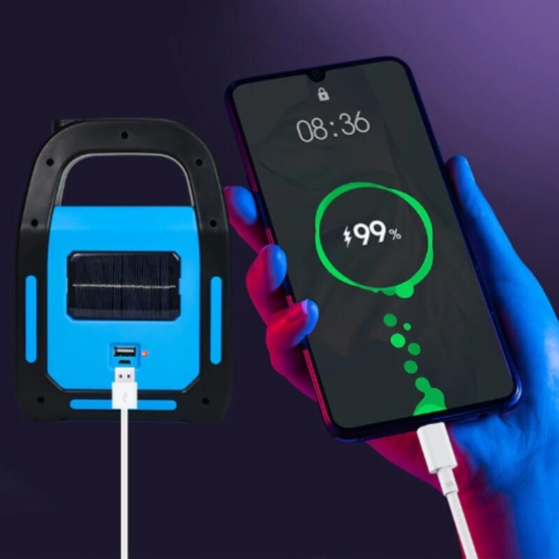 HAZAR SOLAR CATA TAŞINABİLİR GÜNEŞ ENERJİLİ LED ÇALIŞMA USB ŞARJ KAMP LED EL FENERİ IŞILDAK