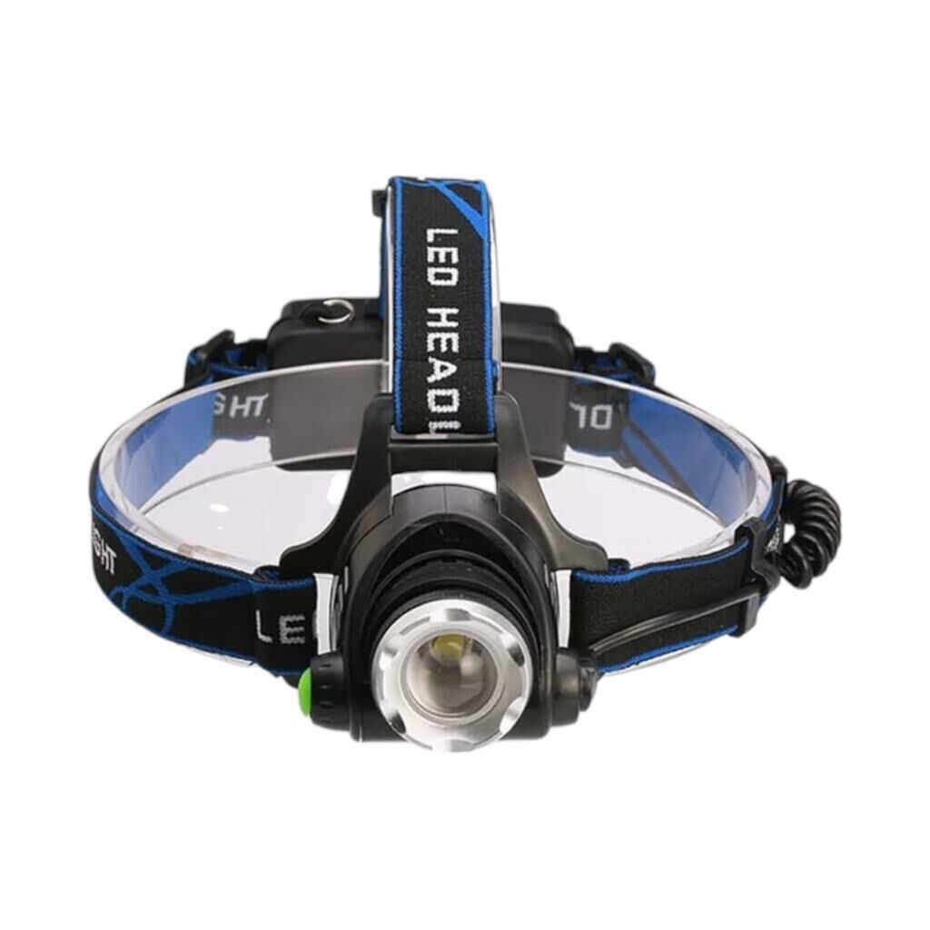 Poyraz Şarjlı Led Kafa Feneri Ayarlanabilir Zoom Özellikli 3 Modlu Beyaz Işık Outdoor Kafa Lambası IP44 300 Lümen Kamp,Balıkçılık,Tamirat,Koşu,Yürüyüş İçin 9123