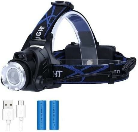 Poyraz Şarjlı Led Kafa Feneri Ayarlanabilir Zoom Özellikli 3 Modlu Beyaz Işık Outdoor Kafa Lambası IP44 300 Lümen Kamp,Balıkçılık,Tamirat,Koşu,Yürüyüş İçin 9123