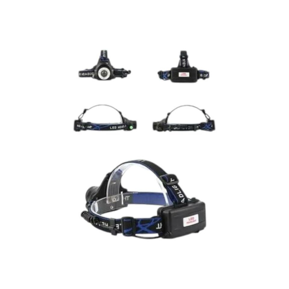 Poyraz Şarjlı Led Kafa Feneri Ayarlanabilir Zoom Özellikli 3 Modlu Beyaz Işık Outdoor Kafa Lambası IP44 300 Lümen Kamp,Balıkçılık,Tamirat,Koşu,Yürüyüş İçin 9123