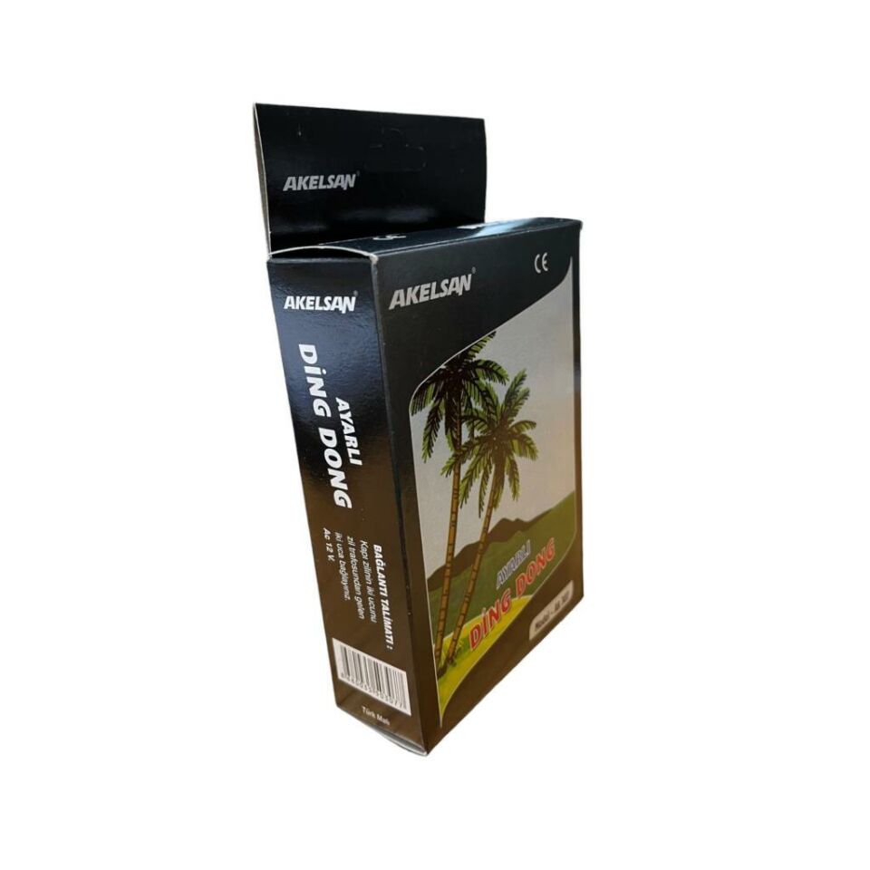 Akelsan Kapı Zili Ding-Dong Pilli Ses Ayarlı 12 Volt AK-307