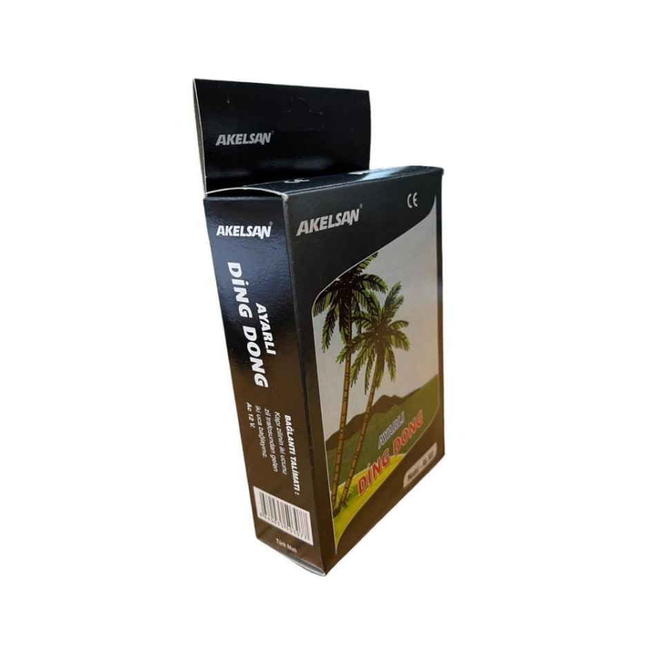 Akelsan Kapı Zili Ding-Dong Pilli Ses Ayarlı 12 Volt AK-307