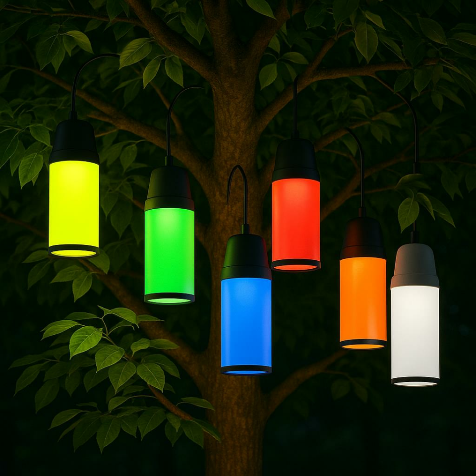 Zita 236F Kule Serisi Ağaç Feneri 6'lı Set – 6 Farklı Renk – E27 Duy – IP54 Suya Dayanıklı – Ampul Hariç