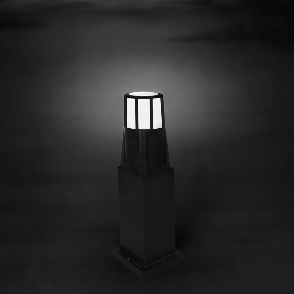 Mars Yer Aydınlatma Kafesli 75cm Bahçe Lambaları Duvar Aplik Set Üstü Bahçe Lambası Zita