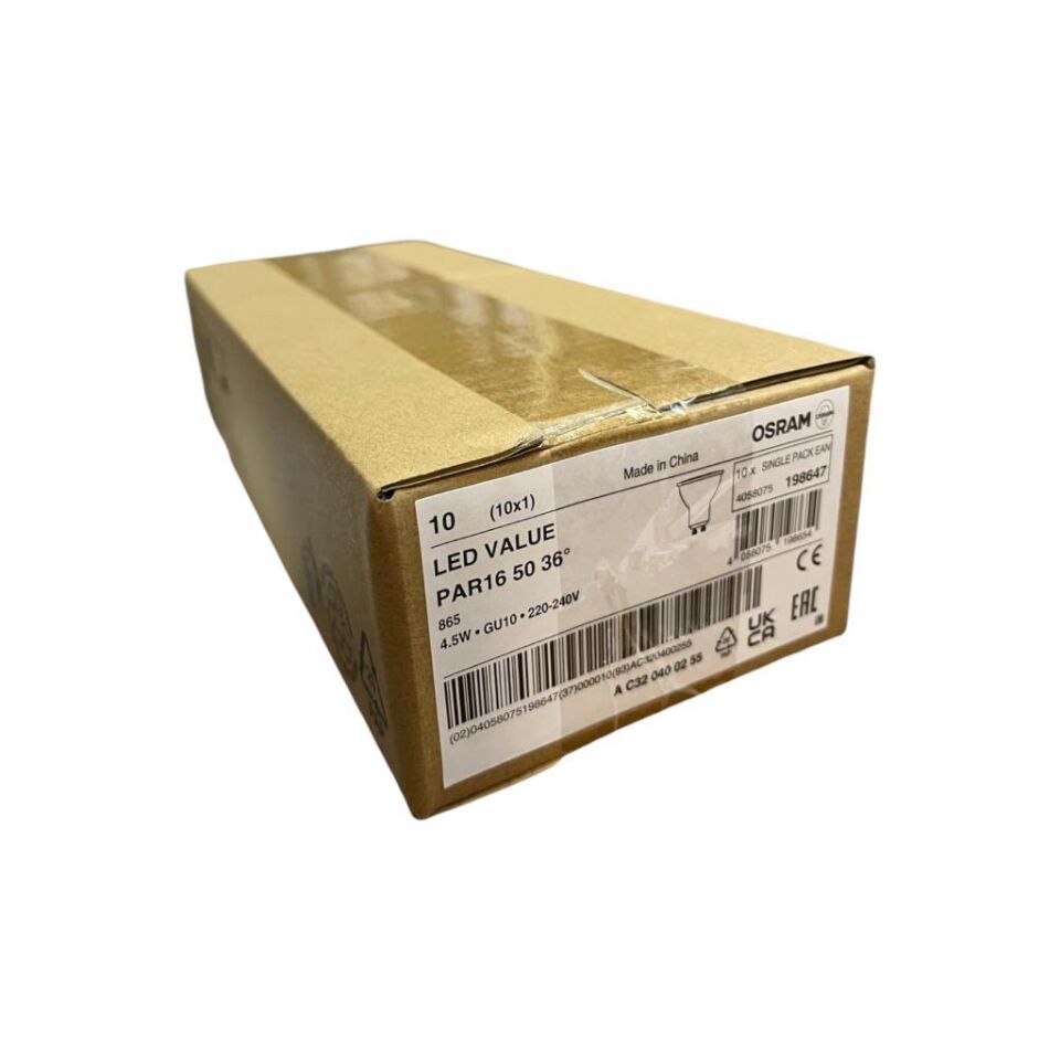 Osram Led Value 4,5W Beyaz Işık Gu10 Duy 350lm 10 lu Paket