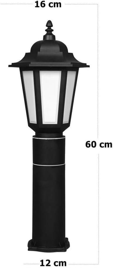 Zita Klas 60cm Bahçe Aydınlatma E-27 Duylu Direk Dış Mekan Aplik Bahçe Yol Lambası Code/288-60