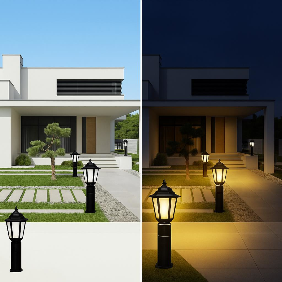 Zita Klas 60cm Bahçe Aydınlatma E-27 Duylu Direk Dış Mekan Aplik Bahçe Yol Lambası Code/288-60