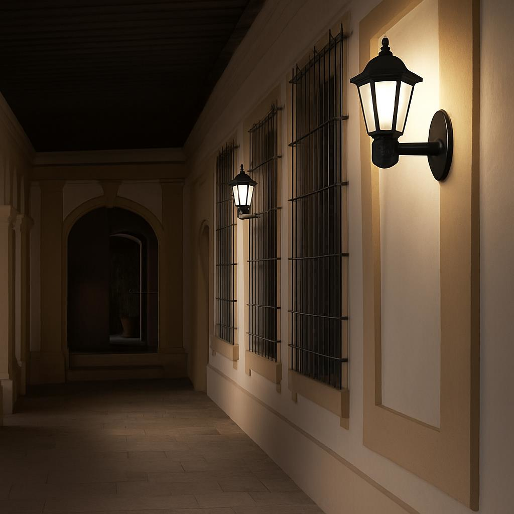 Zita Klas Serisi 42 cm Bahçe Aplik – E27 Duy, IP54, Siyah Renk, Set Üstü Bahçe Lambası, Polipropilen Gövde, 220V (Ampul Hariç)