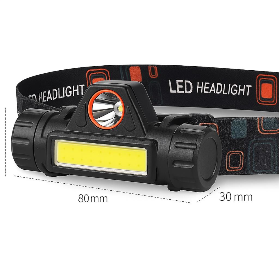 CATA CT-9120 Mir LED Şarjlı Kafa Feneri | 200 Lümen, Döner Başlıklı, Çift Fonksiyonlu, Ayarlanabilir Bantlı, IP44 Suya Dayanıklı