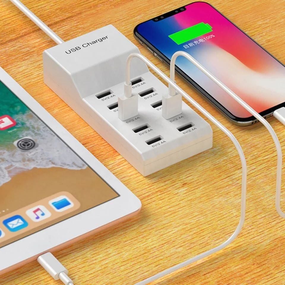 Cata CT-2554 USB Şarj Cihazı 10'lu 10xUSB Çoklu Şarj Aleti 5 Watt DC 5 V