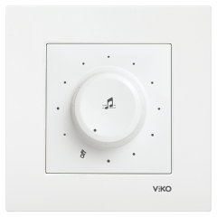 Viko Karre Beyaz Müzik Yayın Anahtarı Çerçeve Dahil